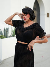 Load image into Gallery viewer, Sheer Widow Yesenia Blouse (PREORDER)