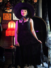 Load image into Gallery viewer, Sheer Spiderweb Midi Dress