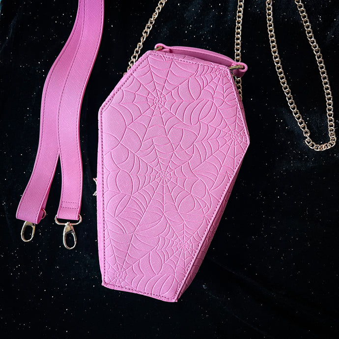 Pink Widow Coffin Bag (FLAWED)