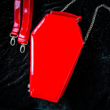 Load image into Gallery viewer, Devilishly Red Coffin Bag