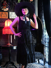 Load image into Gallery viewer, Sheer Spiderweb Midi Dress