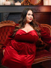 Load image into Gallery viewer, Crystal Dress (burgundy)