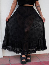 Load image into Gallery viewer, Sheer Widow Paola Maxi Skirt (PREORDER)