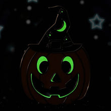 Load image into Gallery viewer, Pumpkin Witch Enamel Pin