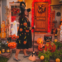 Load image into Gallery viewer, Pumpkin Witch Cardigan