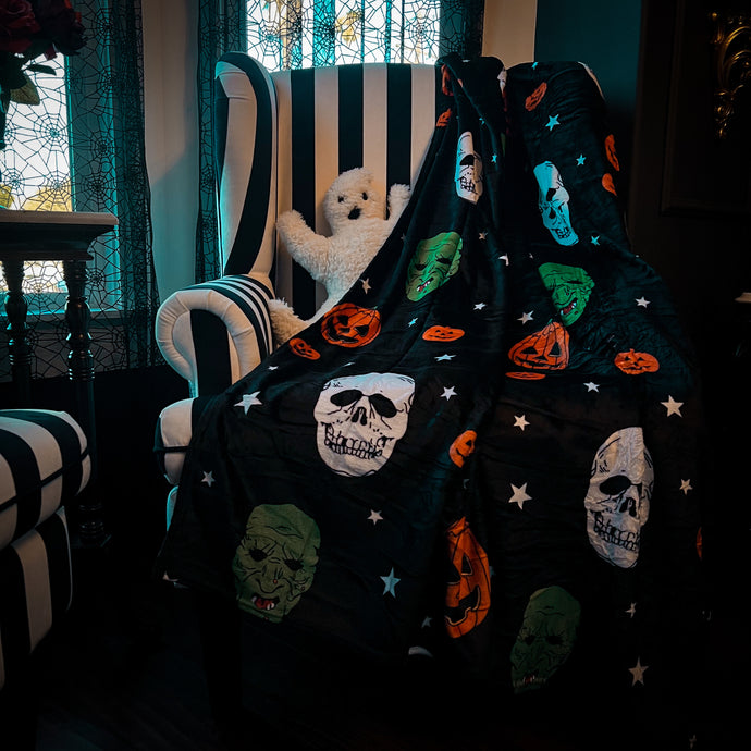 Pumpkin TV blanket