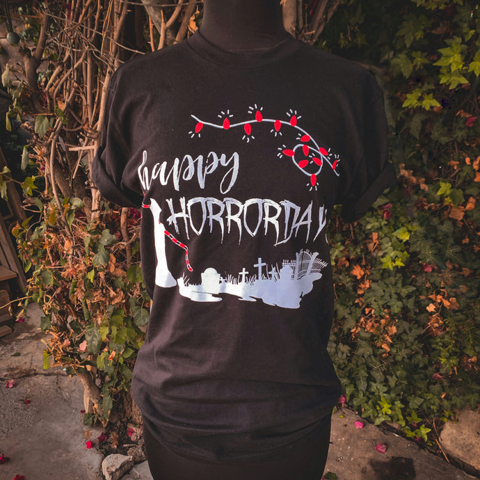 Happy Horrordays tee black (PRESALE)