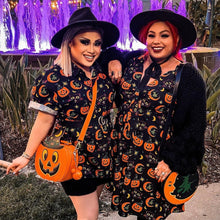 Load image into Gallery viewer, Pumpkin Witch Babydoll Dress