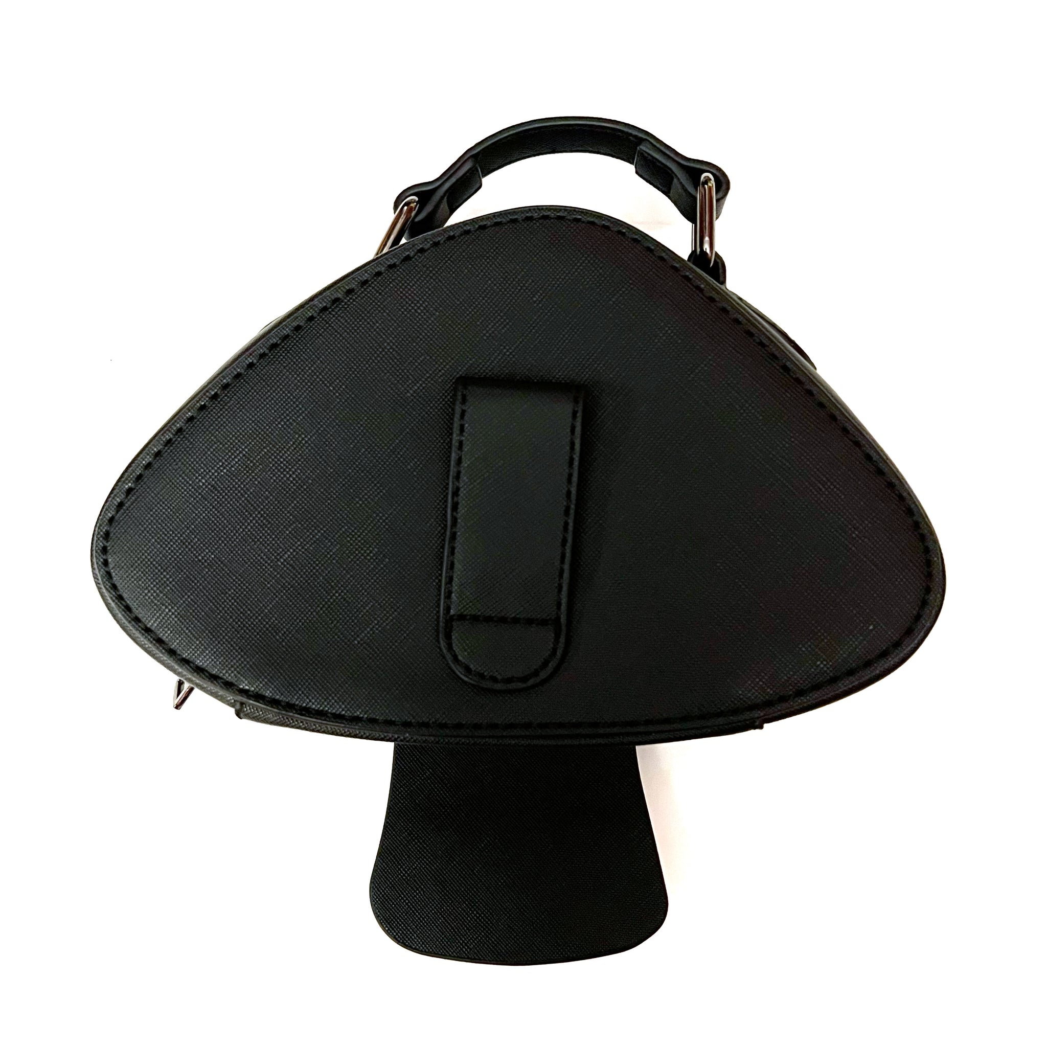 black & white mushroom moth mini backpack Willow Mushroom bag (black variant) – Backstitch Bruja